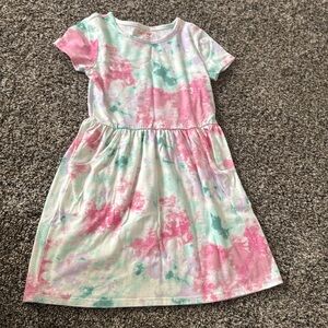 Girls tie dye dresses